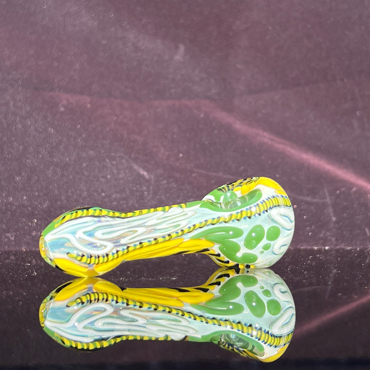 Color Inside Out Spoon Glass Pipe Tiny Mike   