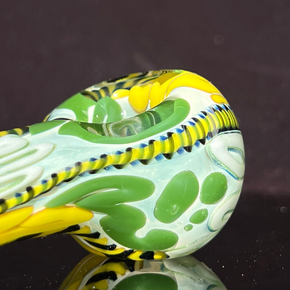 Color Inside Out Spoon Glass Pipe Tiny Mike   