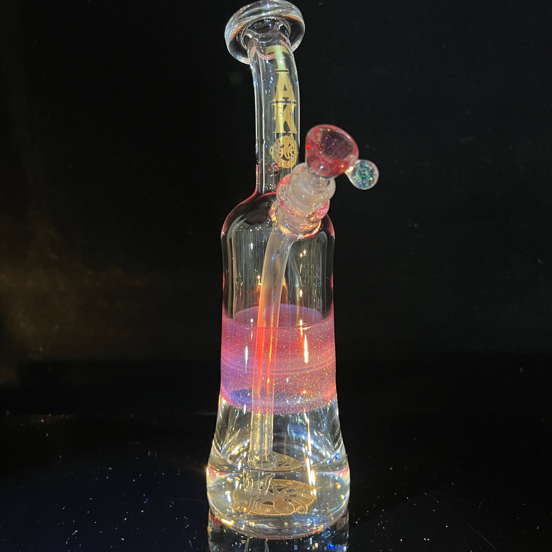 Rose Gold Opal Rig Glass Pipe Tako Glass   