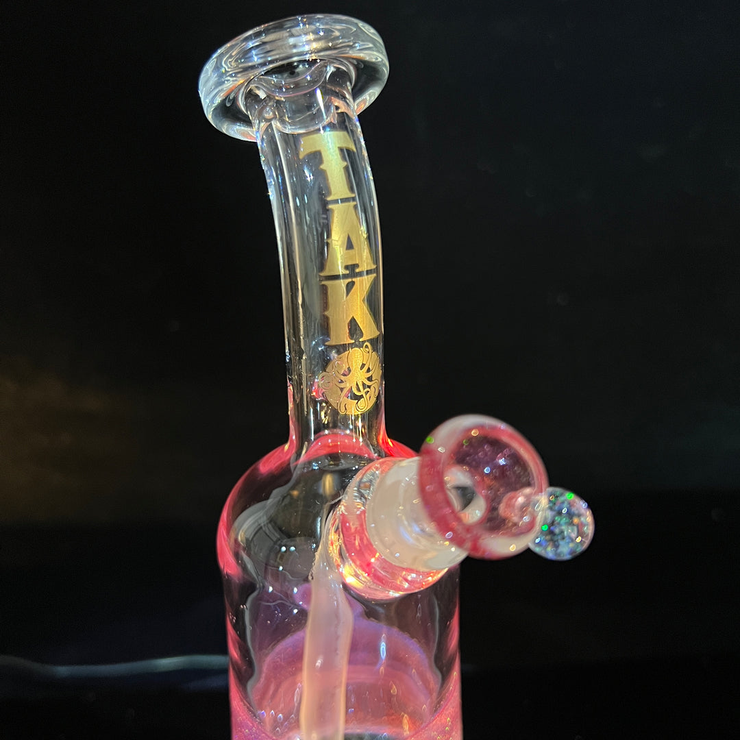 Rose Gold Opal Rig Glass Pipe Tako Glass   