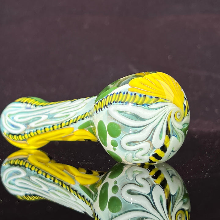 Color Inside Out Spoon Glass Pipe Tiny Mike   