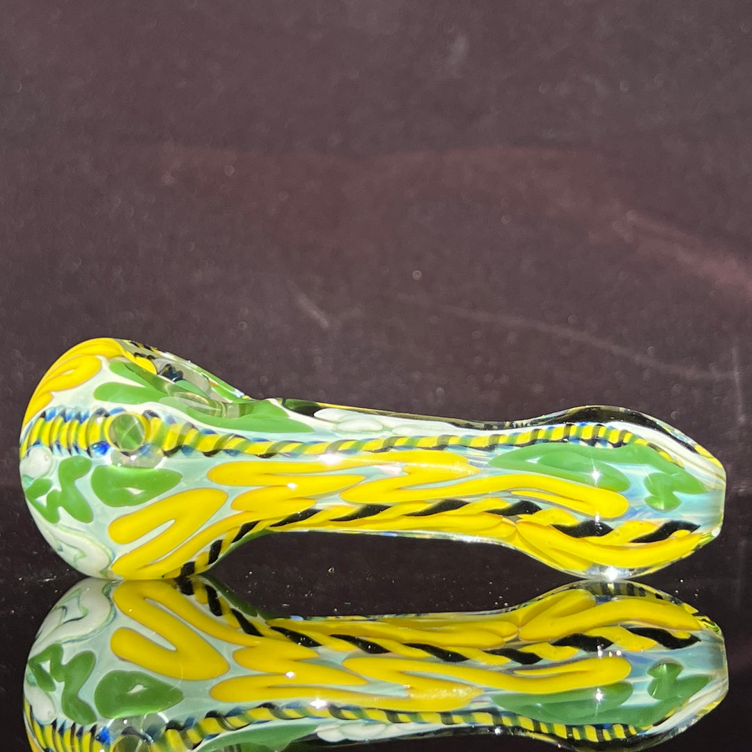 Color Inside Out Spoon Glass Pipe Tiny Mike   