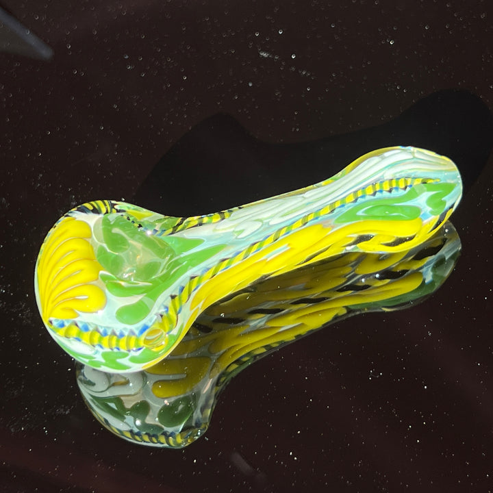 Color Inside Out Spoon Glass Pipe Tiny Mike   