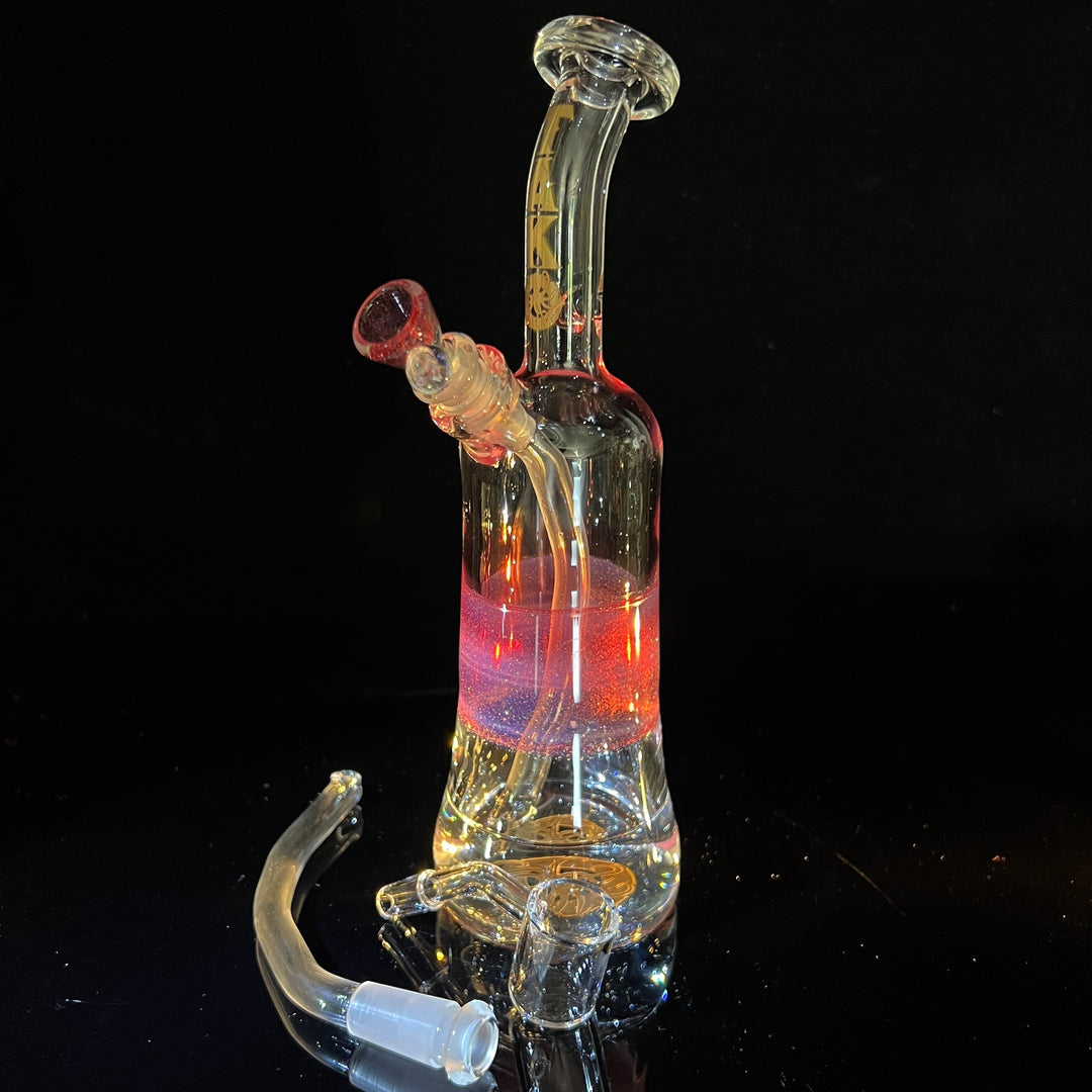 Rose Gold Opal Rig Glass Pipe Tako Glass   