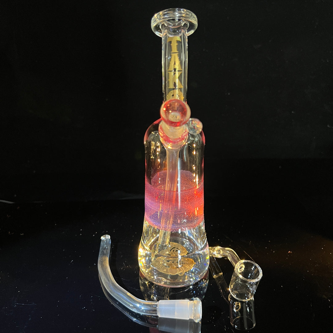 Rose Gold Opal Rig Glass Pipe Tako Glass   