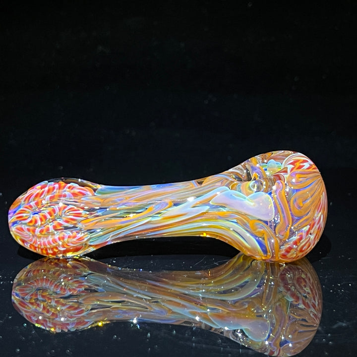 Color Inside Out Spoon Glass Pipe Tiny Mike   