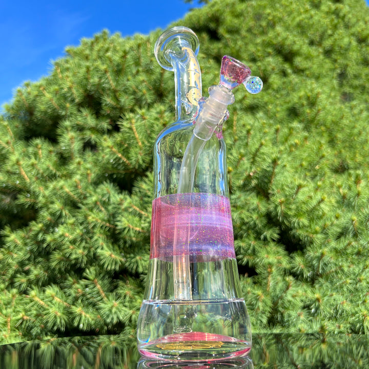 Rose Gold Opal Rig Glass Pipe Tako Glass   