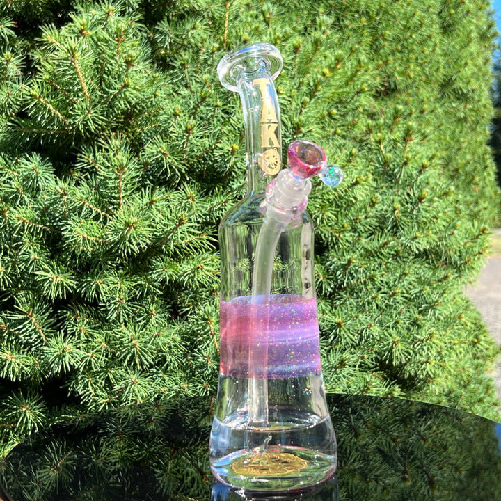 Rose Gold Opal Rig Glass Pipe Tako Glass   