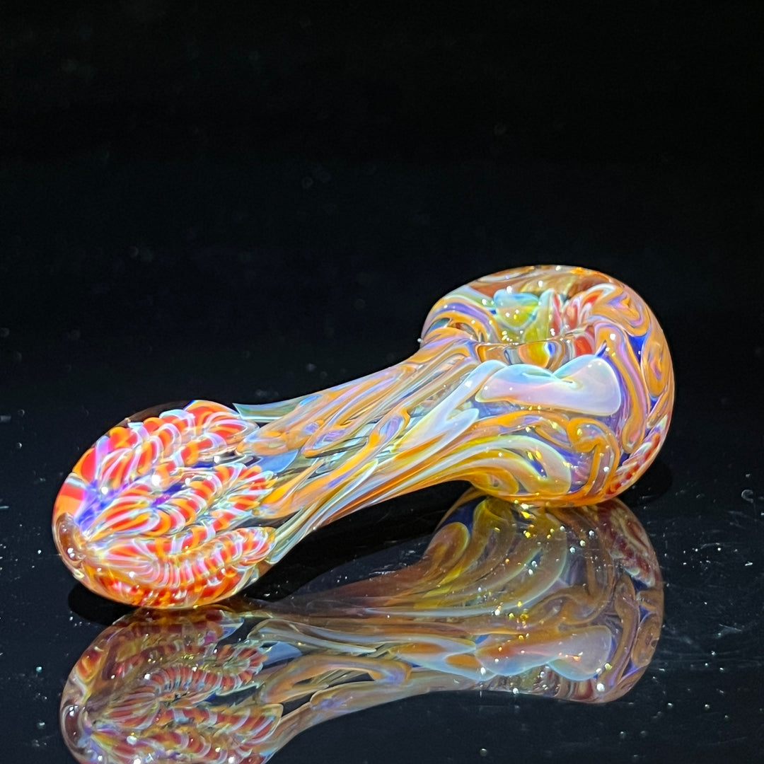 Color Inside Out Spoon Glass Pipe Tiny Mike   