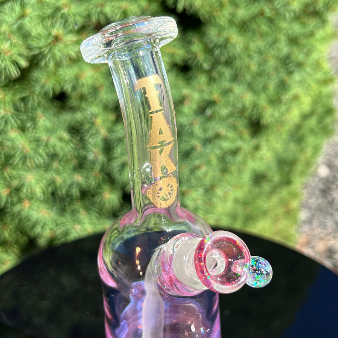 Rose Gold Opal Rig Glass Pipe Tako Glass   