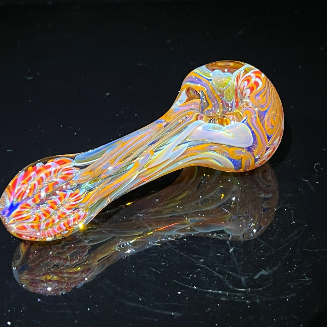 Color Inside Out Spoon Glass Pipe Tiny Mike   