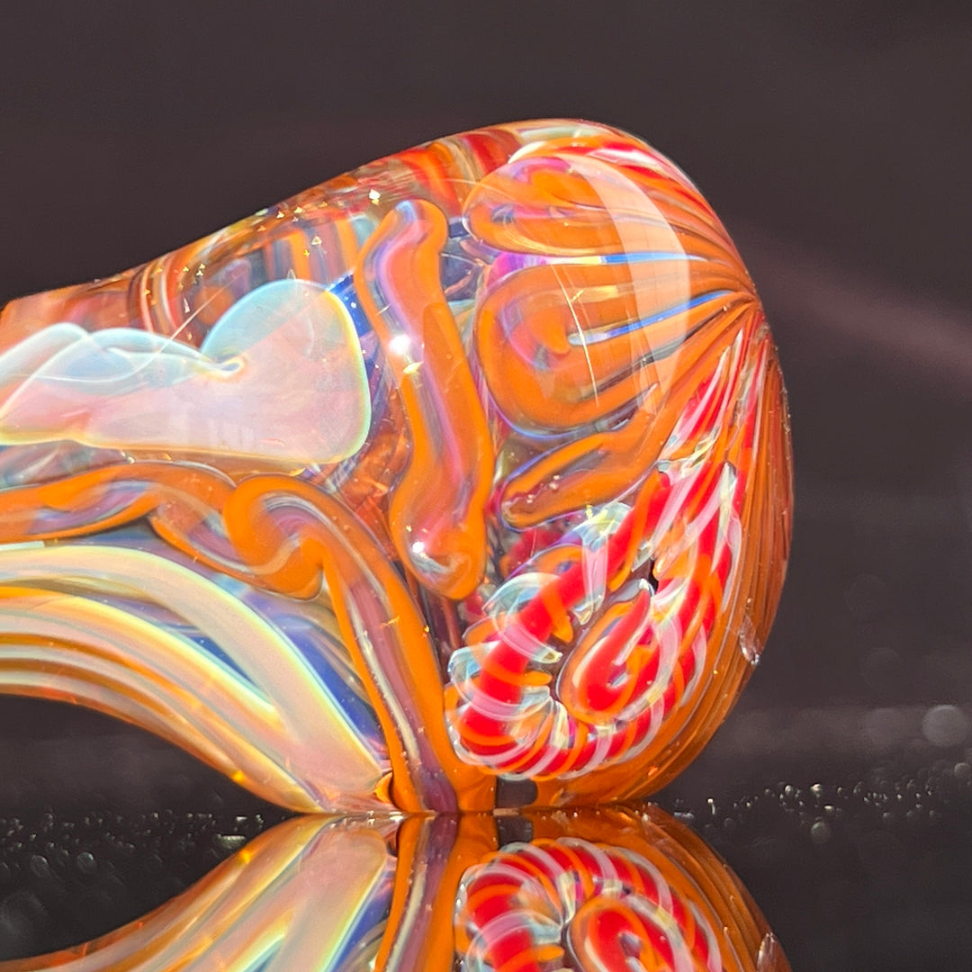 Color Inside Out Spoon Glass Pipe Tiny Mike   