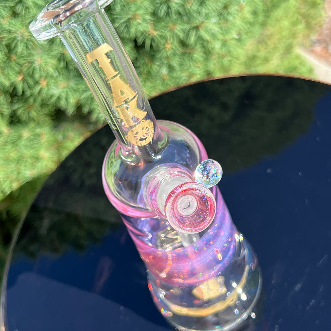 Rose Gold Opal Rig Glass Pipe Tako Glass   