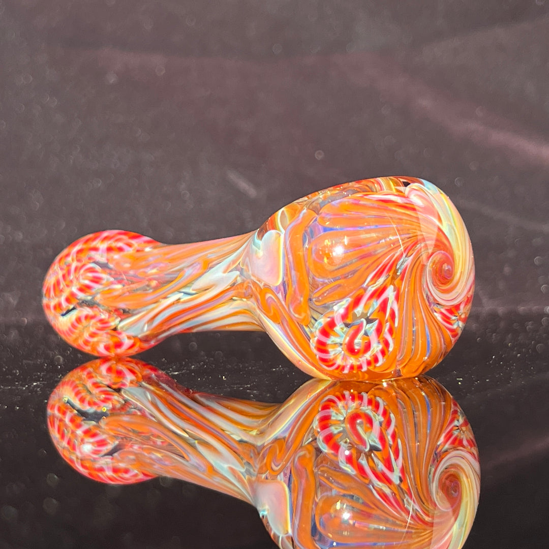 Color Inside Out Spoon Glass Pipe Tiny Mike   