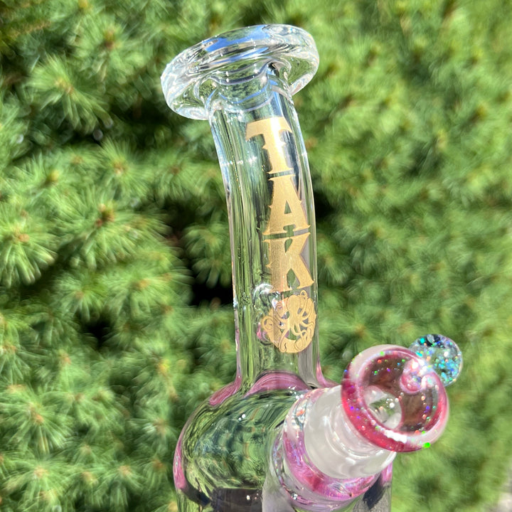 Rose Gold Opal Rig Glass Pipe Tako Glass   