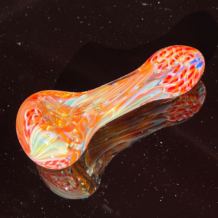 Color Inside Out Spoon Glass Pipe Tiny Mike   