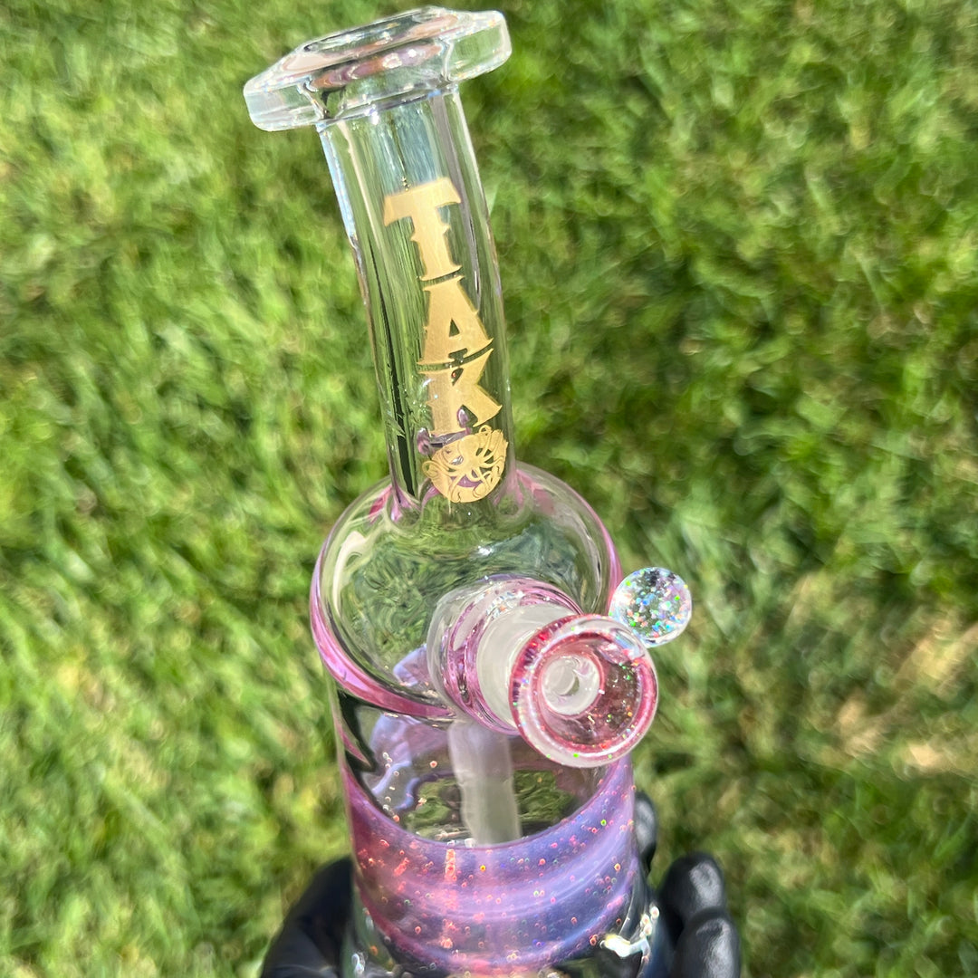 Rose Gold Opal Rig Glass Pipe Tako Glass   