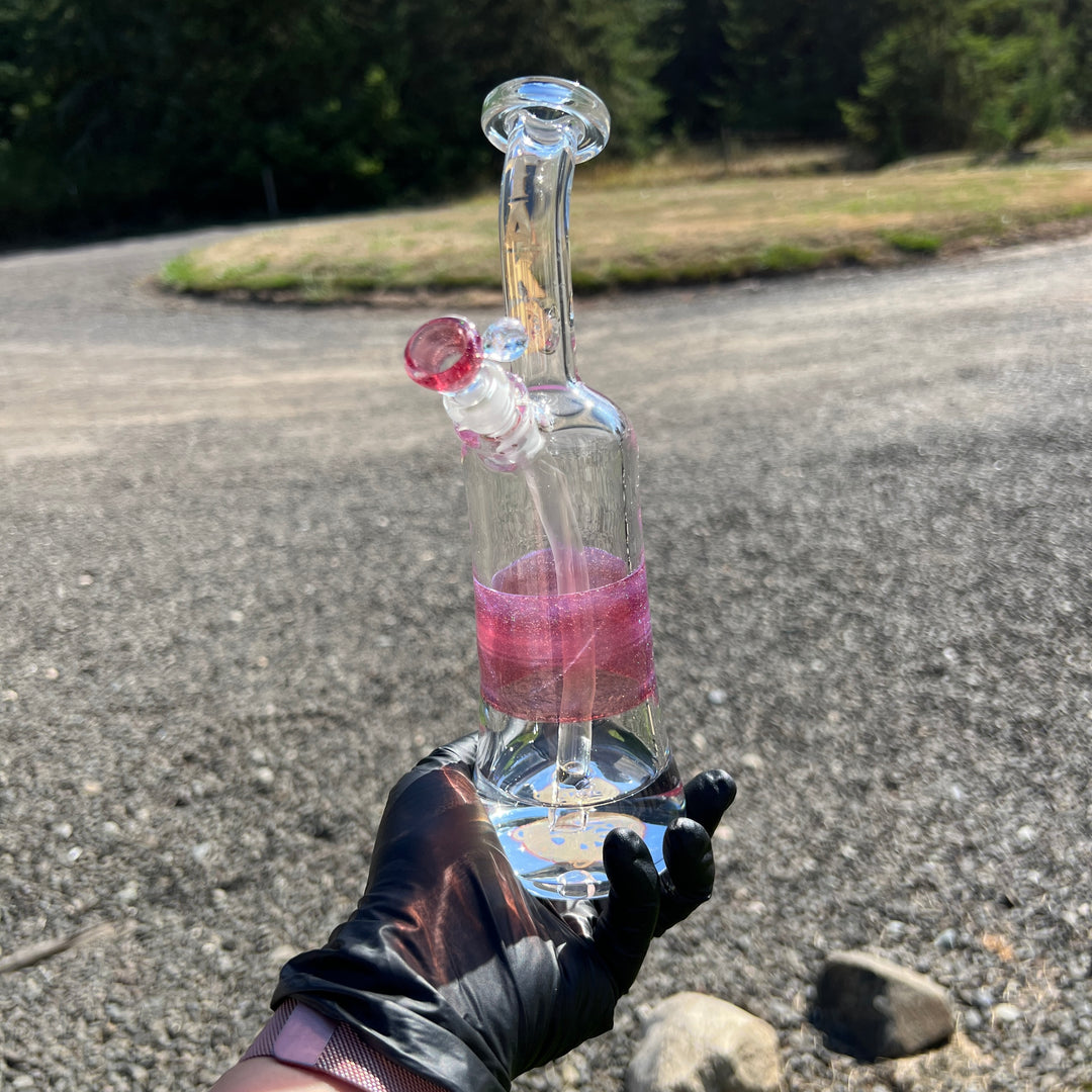 Rose Gold Opal Rig Glass Pipe Tako Glass   