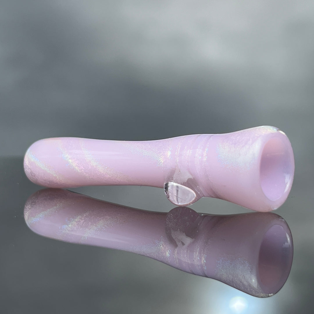 Pretty N' Pink Dichro Chillum Glass Pipe Jellyfish Glass