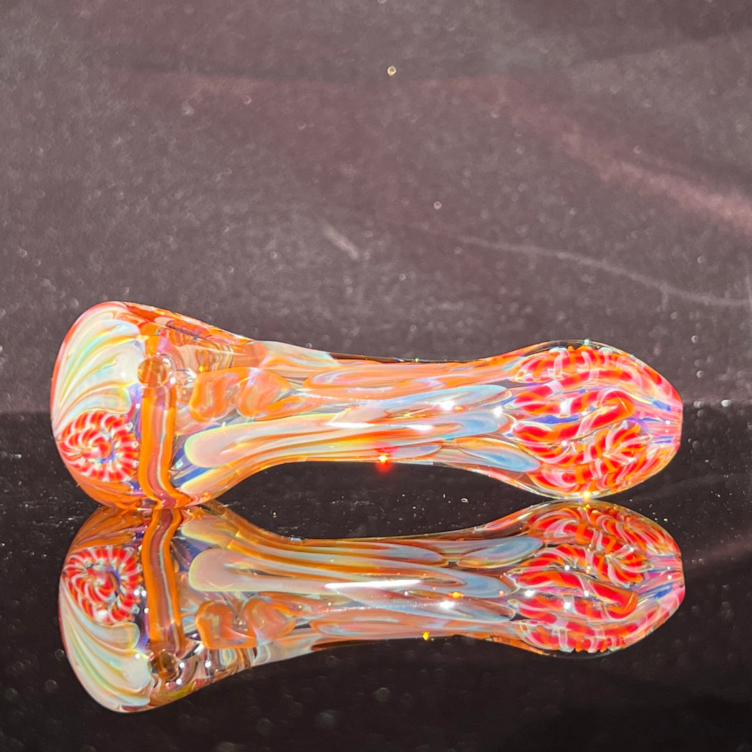 Color Inside Out Spoon Glass Pipe Tiny Mike   