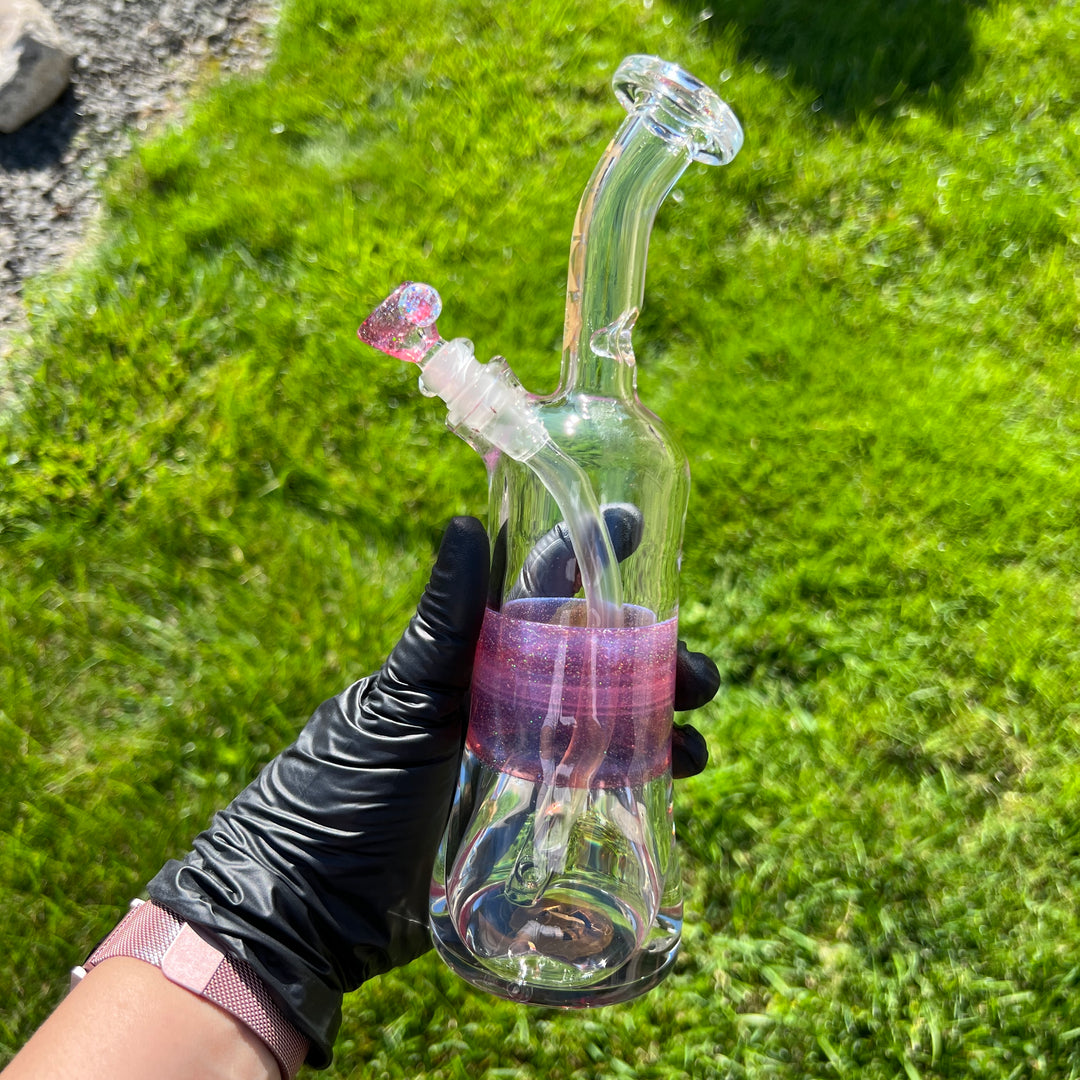 Rose Gold Opal Rig Glass Pipe Tako Glass   