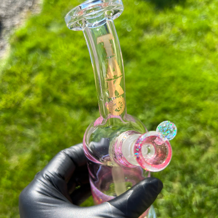 Rose Gold Opal Rig Glass Pipe Tako Glass   