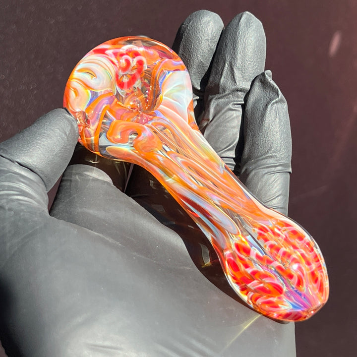 Color Inside Out Spoon Glass Pipe Tiny Mike   