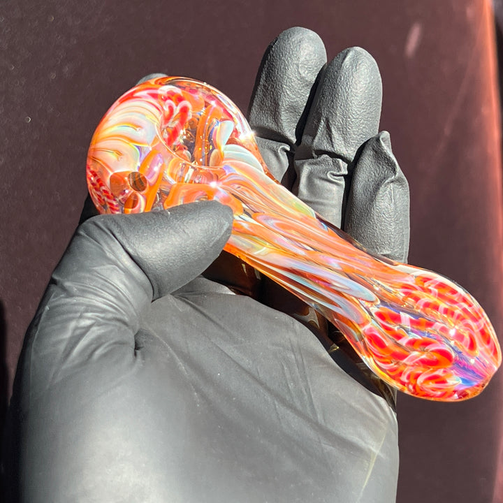 Color Inside Out Spoon Glass Pipe Tiny Mike   