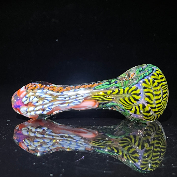 Color Inside Out Spoon Glass Pipe Tiny Mike   