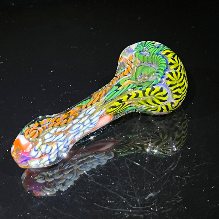 Color Inside Out Spoon Glass Pipe Tiny Mike   