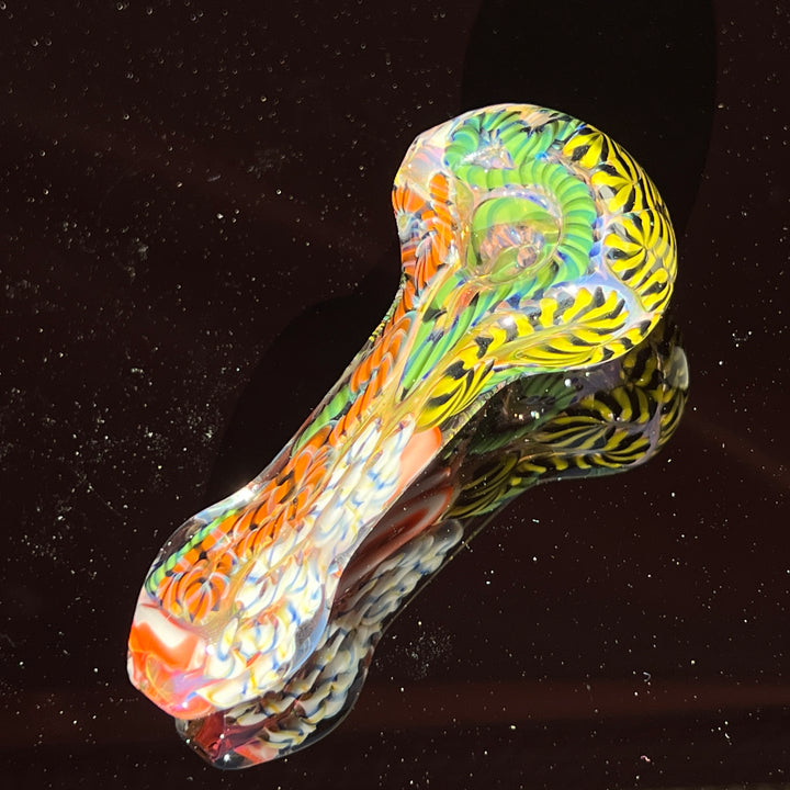 Color Inside Out Spoon Glass Pipe Tiny Mike   