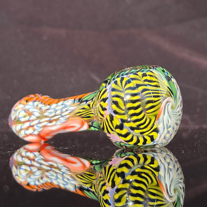 Color Inside Out Spoon Glass Pipe Tiny Mike   