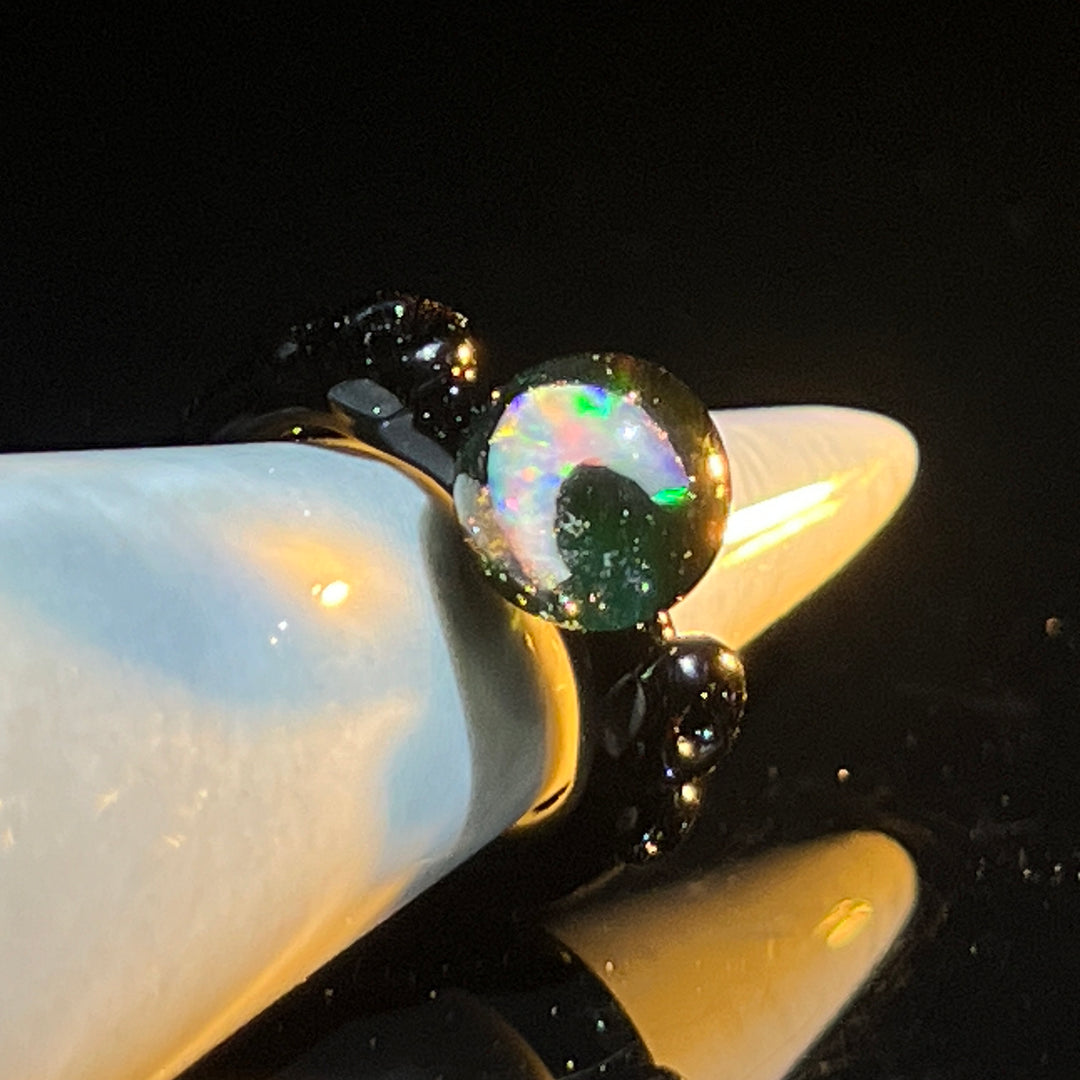 Moon Opal Glass Ring Jewelry Marni420   