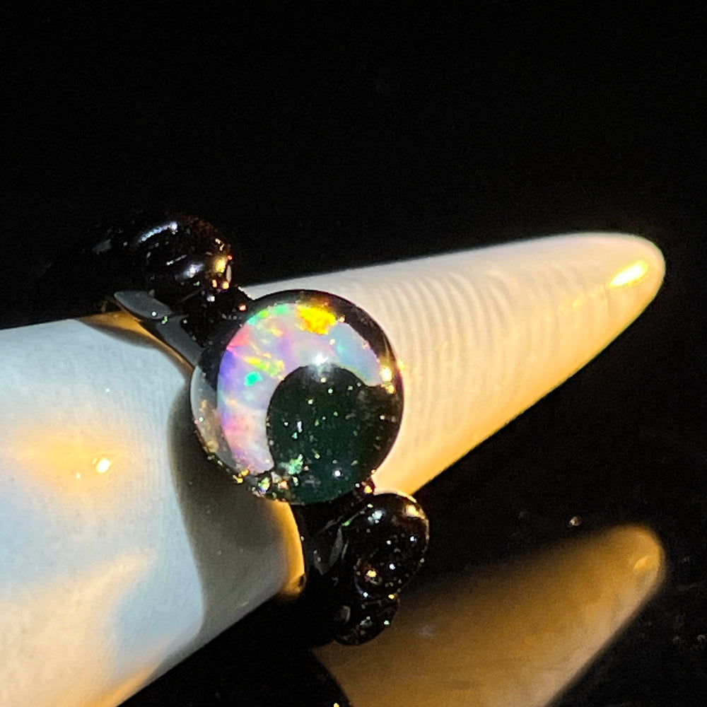 Moon Opal Glass Ring Jewelry Marni420   