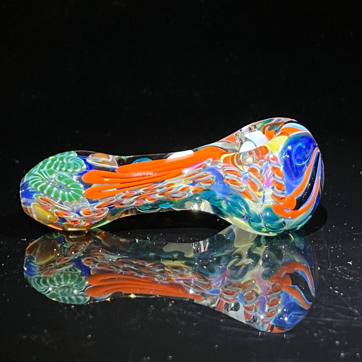 Color Inside Out Spoon Glass Pipe Tiny Mike   