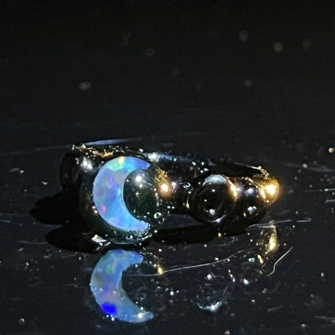 Moon Opal Glass Ring Jewelry Marni420   