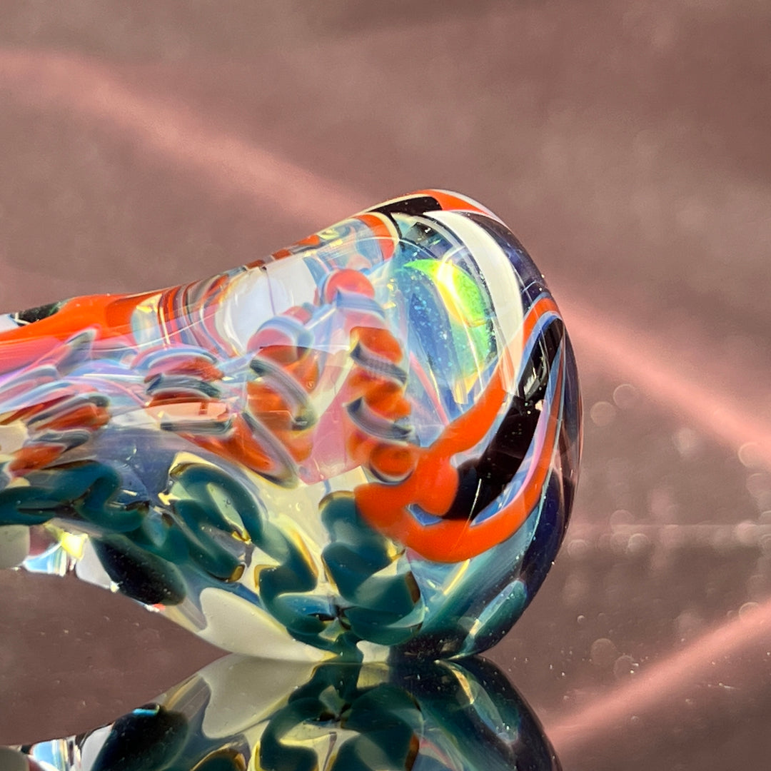 Color Inside Out Spoon Glass Pipe Tiny Mike   