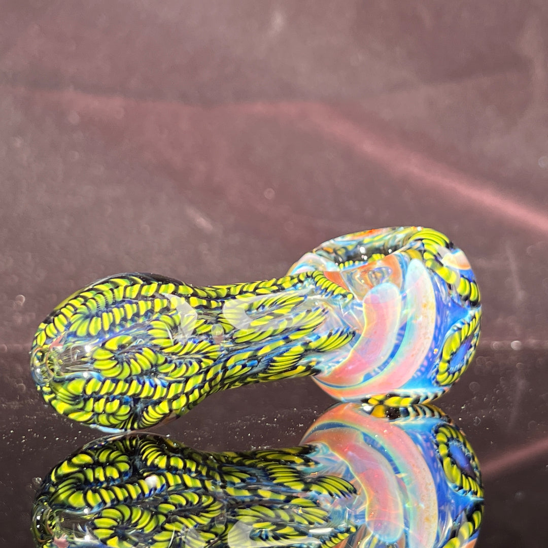 Color Inside Out Spoon Glass Pipe Tiny Mike   