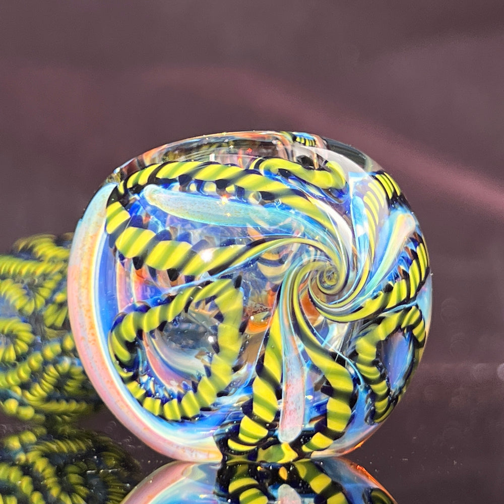 Color Inside Out Spoon Glass Pipe Tiny Mike   