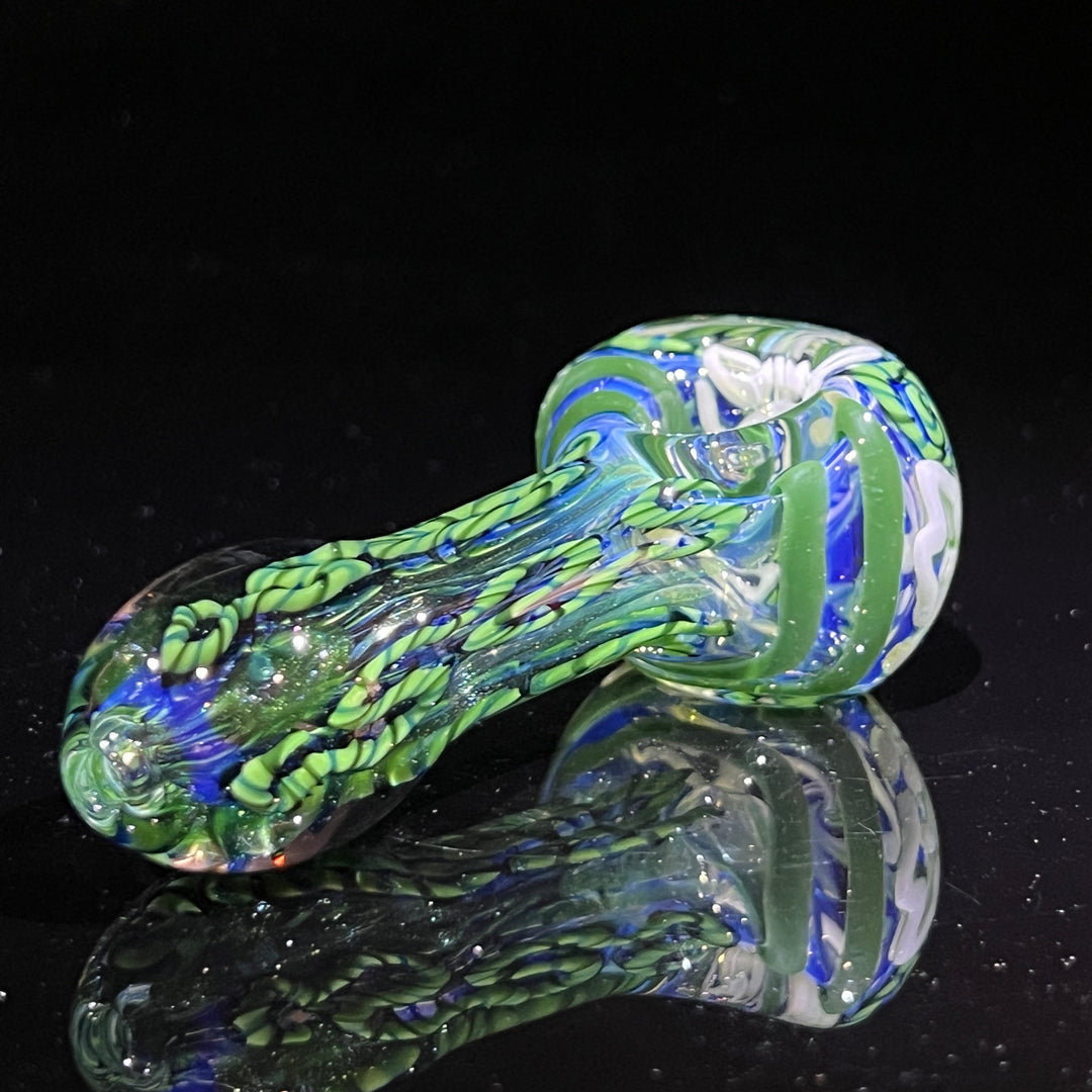 Color Inside Out Spoon Glass Pipe Tiny Mike   