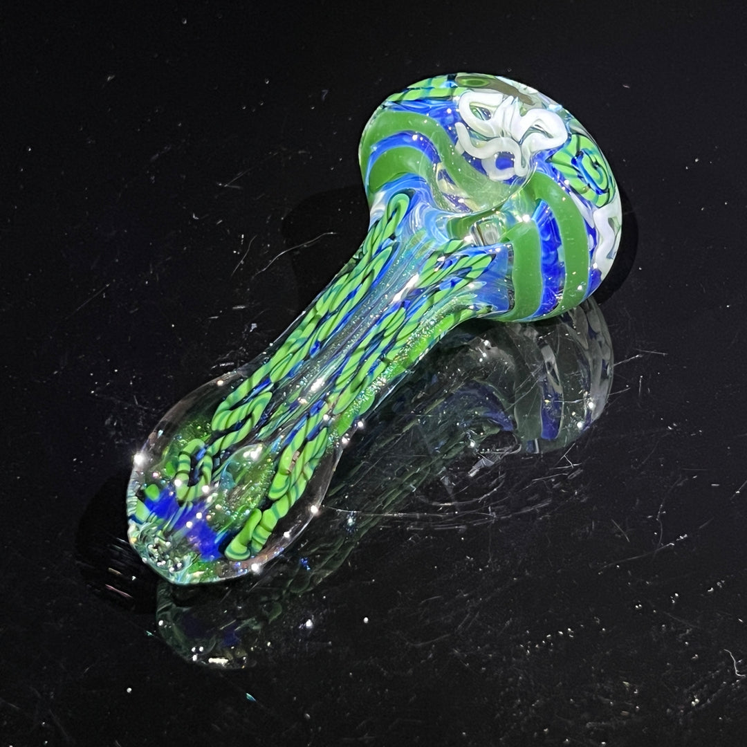 Color Inside Out Spoon Glass Pipe Tiny Mike   