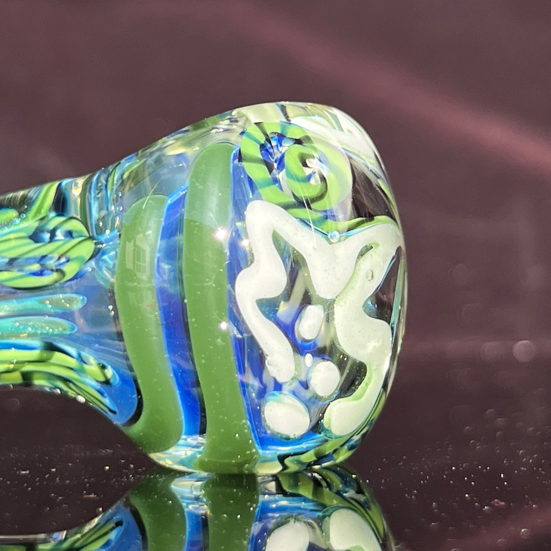 Color Inside Out Spoon Glass Pipe Tiny Mike   