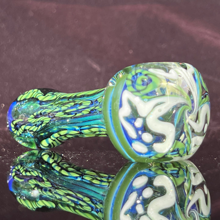 Color Inside Out Spoon Glass Pipe Tiny Mike   