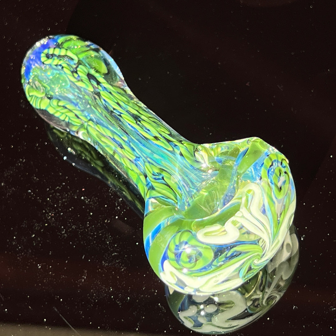 Color Inside Out Spoon Glass Pipe Tiny Mike   