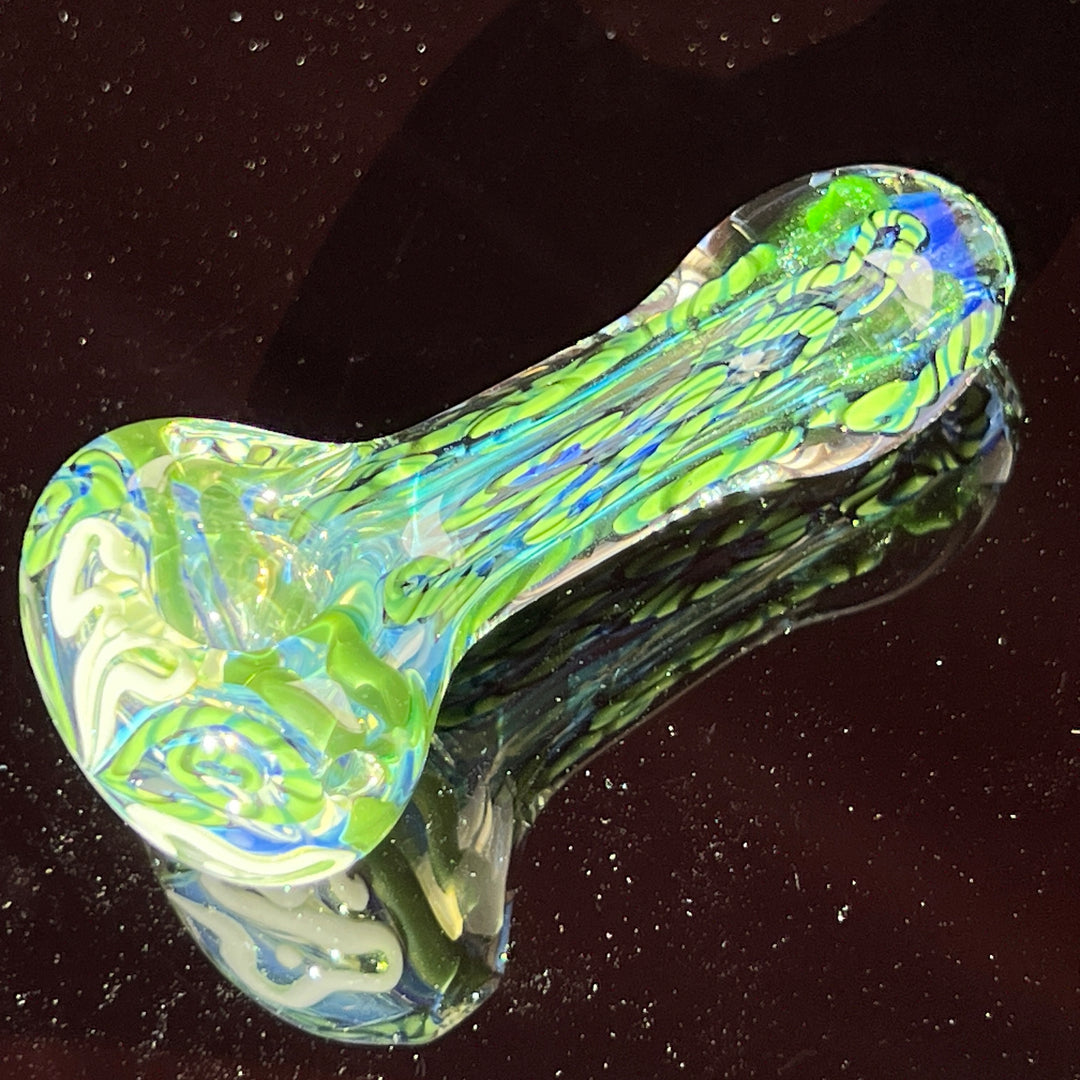 Color Inside Out Spoon Glass Pipe Tiny Mike   