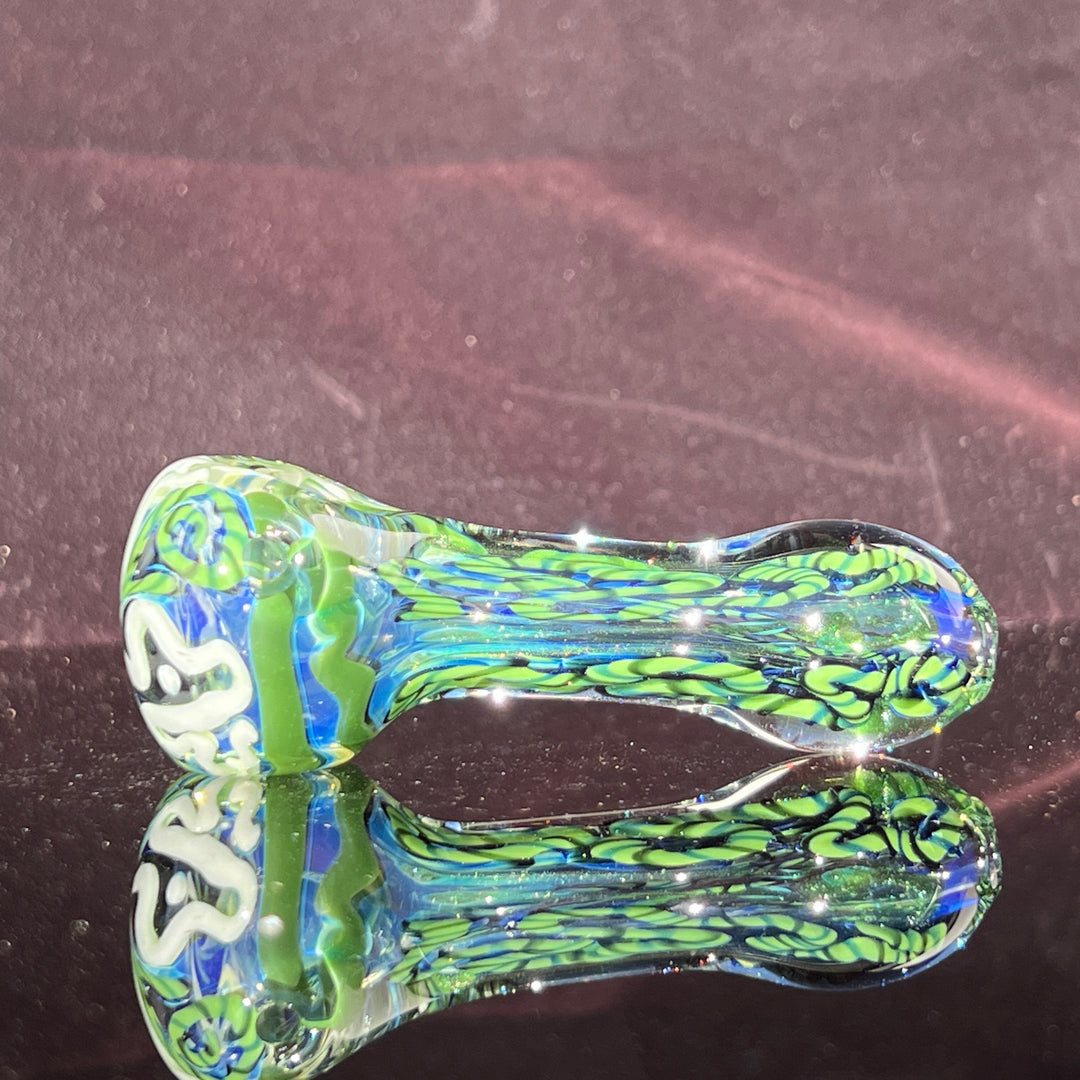 Color Inside Out Spoon Glass Pipe Tiny Mike   