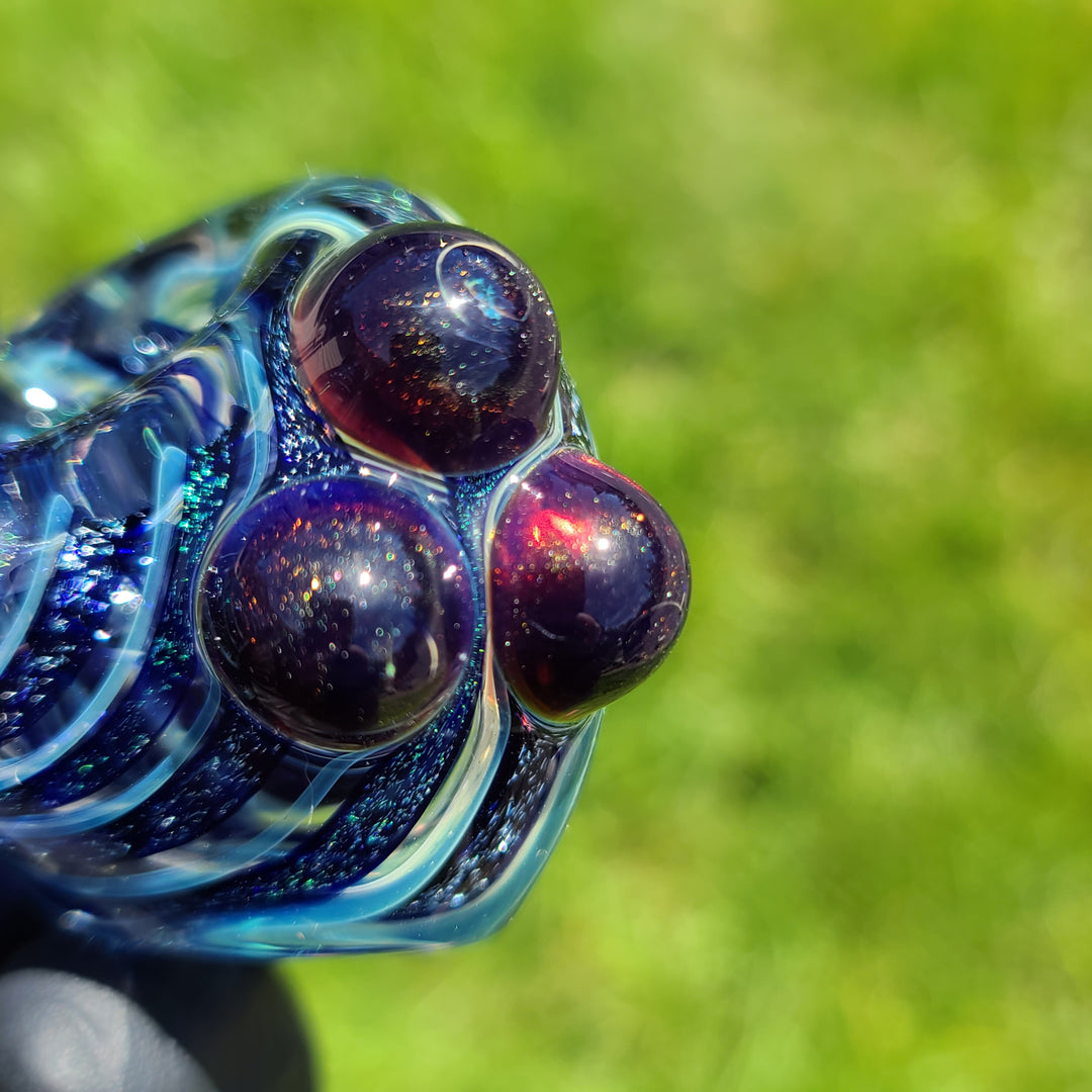 Dichro Spoon with Marbles Glass Pipe Jeff Cooper   