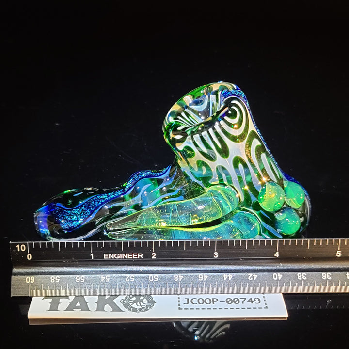 Horned Dichro Hammer Glass Pipe Jeff Cooper   