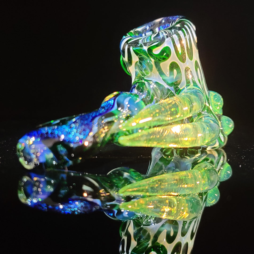 Horned Dichro Hammer Glass Pipe Jeff Cooper   