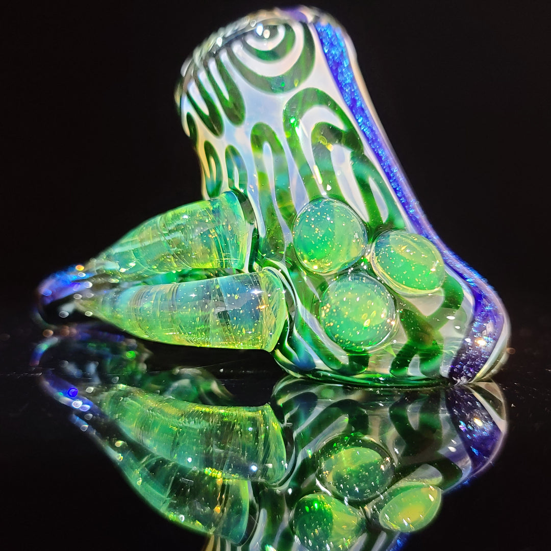 Horned Dichro Hammer Glass Pipe Jeff Cooper   